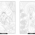 Tarot Of The Divine Coloring Book by Yoshitani. Yoshi 9780593836835_1