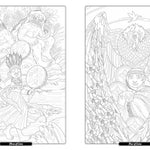 Tarot Of The Divine Coloring Book by Yoshitani. Yoshi 9780593836835_3