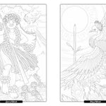 Tarot Of The Divine Coloring Book by Yoshitani. Yoshi 9780593836835_4