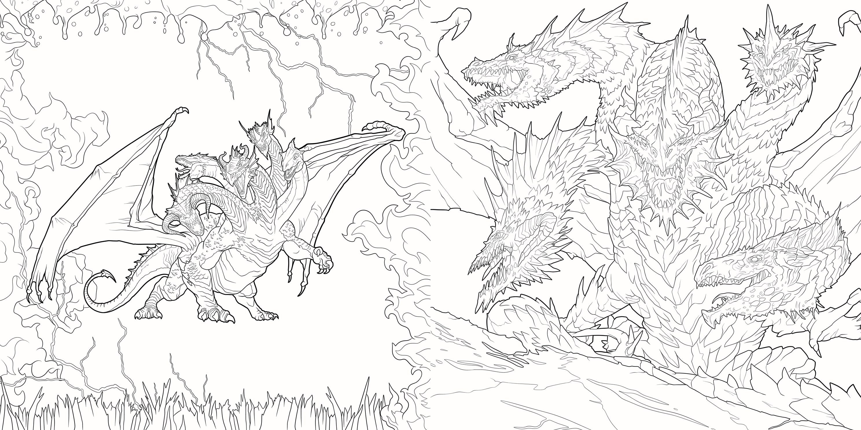 Dragons of the Realms (Dungeons & Dragons): An Official Coloring Book