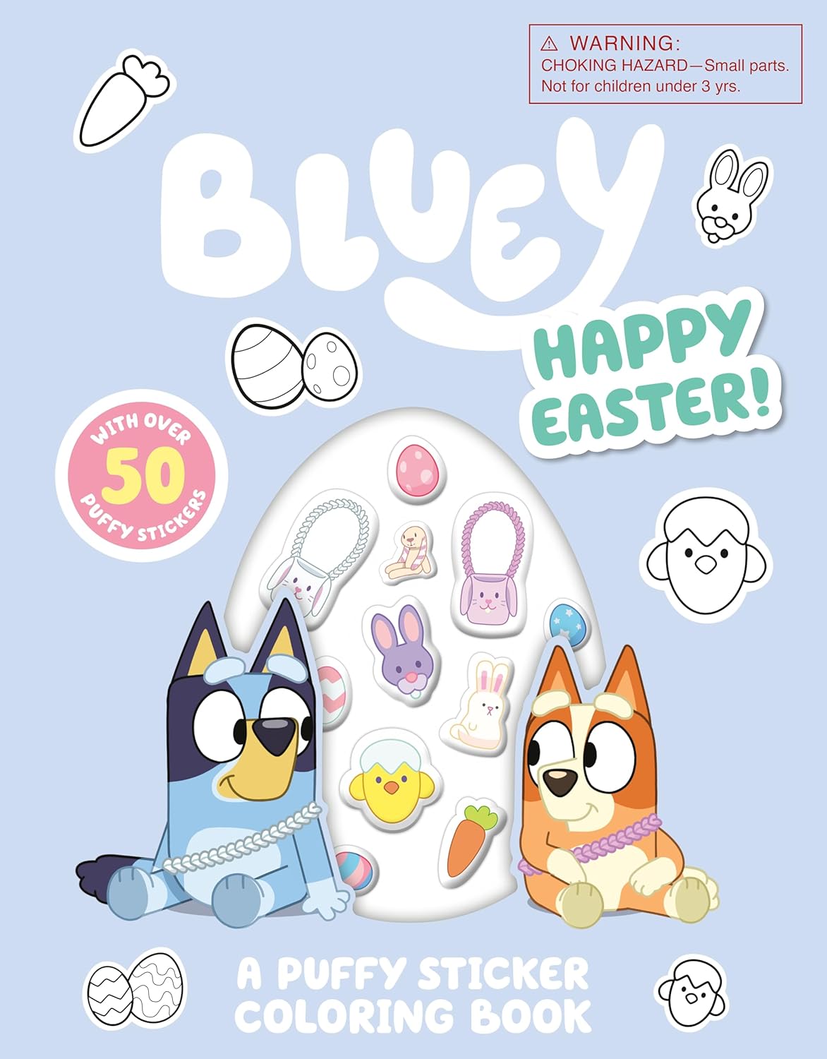 Bluey: Happy Easter! A Puffy Sticker Coloring Book by Penguin Young Readers 20 9780593888940