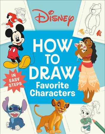 Disney How To Draw Favorite Characters by Dk 20 9780593969274