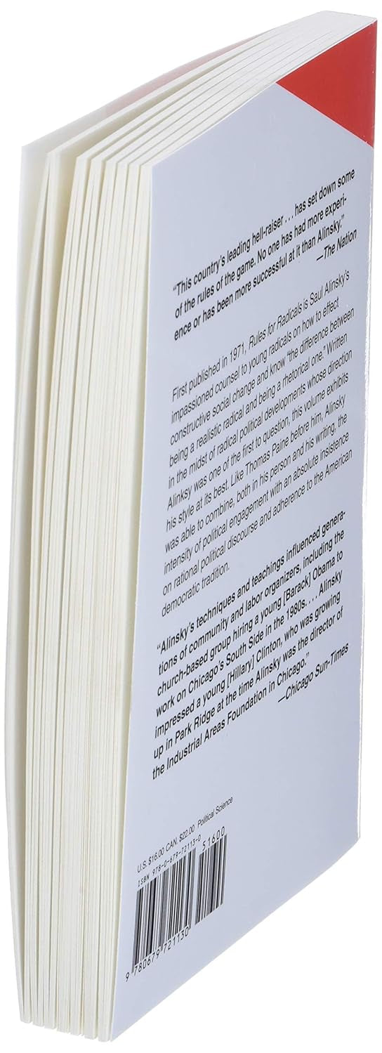 Rules For Radicals: A Pragmatic Primer For Realistic Radicals by Alinsky. Saul 9780679721130_4