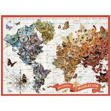 Wendy Gold Butterfly Migration 1000 Piece Puzzle - Galison ; Gold, Wendy 9780735340084