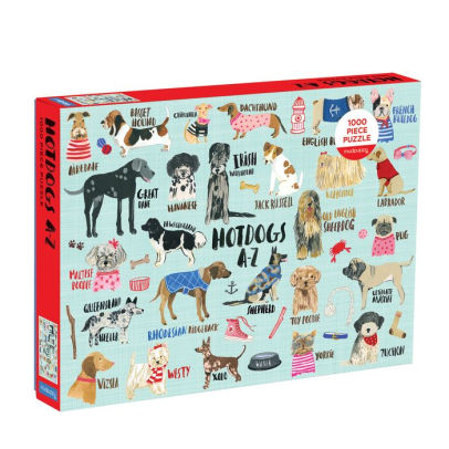 Hot Dogs A-Z 1000 Piece Puzzle - Galison 9780735349094