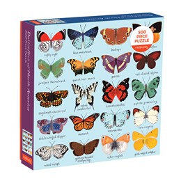 Butterflies Of North America 500 Piece Jigsaw Puzzle - Adventure 20 9780735353237