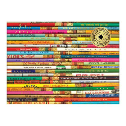Phat Dog Vintage Pencils 1000 Piece Foil Stamped Puzzle - Galison ; Phat Dog Vin 9780735353251