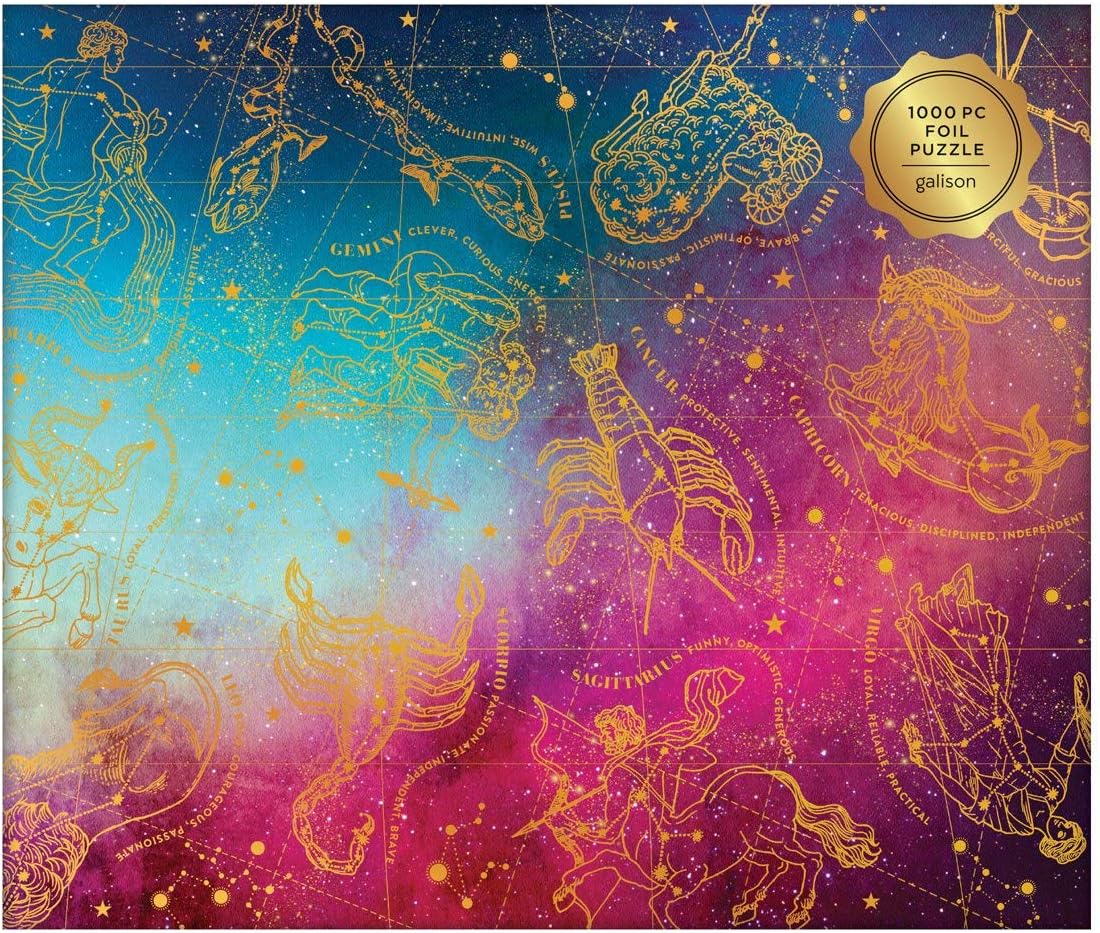 Astrology 1000 Piece Foil Puzzle - Galison 9780735357501_1