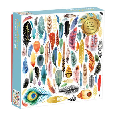Feathers 500 Piece Foil Puzzle - Galison 9780735357822