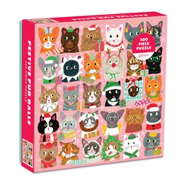 Festive Furballs 500 Piece Jigsaw Puzzle - Galison 9780735362192