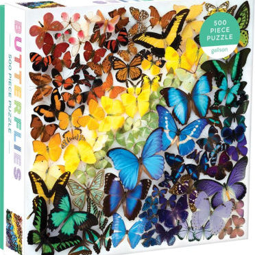Rainbow Butterflies 500 Piece Puzzle - Galison 9780735362567