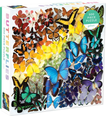 Rainbow Butterflies 500 Piece Puzzle - Galison 9780735362567