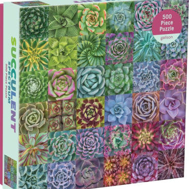 Succulent Spectrum 500 Piece Puzzle - Galison 9780735363427