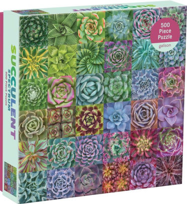 Succulent Spectrum 500 Piece Puzzle - Galison 9780735363427