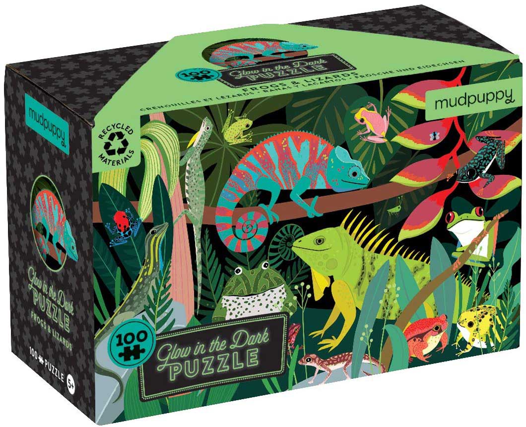 Glow Frogs & Lizards 100 Piece Puzzle - Tanis. Katy 9780735363694_2c4066a5-b361-4366-a833-22a2f8c4e4a7