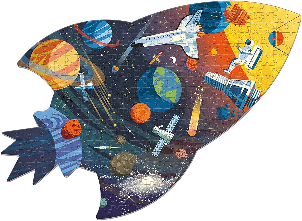 Outer Space 300 Pc Shaped Scene Jigsaw Puzzle - Mudpuppy 9780735363717
