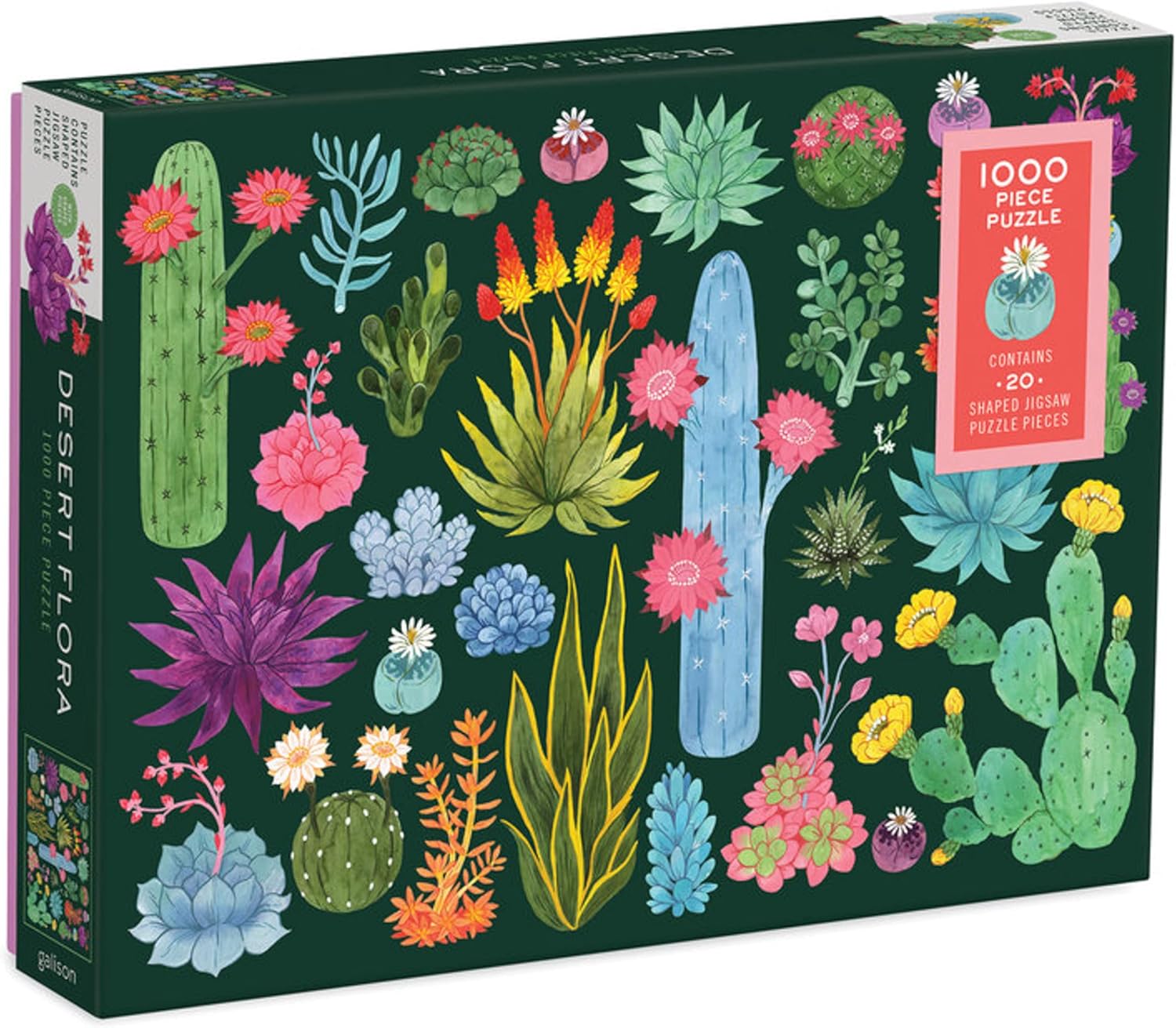 Desert Flora 1000 Piece Jigsaw Puzzle With Shaped Pieces by Herzman. Amanda 9780735364837