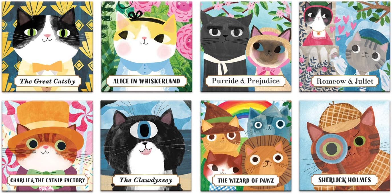 Bookish Cats Magnets Set 9780735365643_1