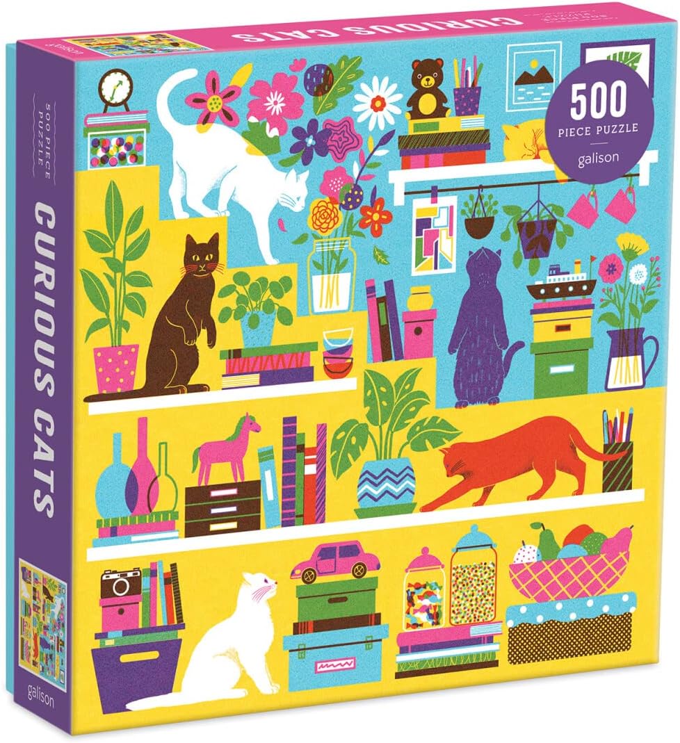 Curious Cats 500 Piece Puzzle - Kim, Boyoun 9780735366503