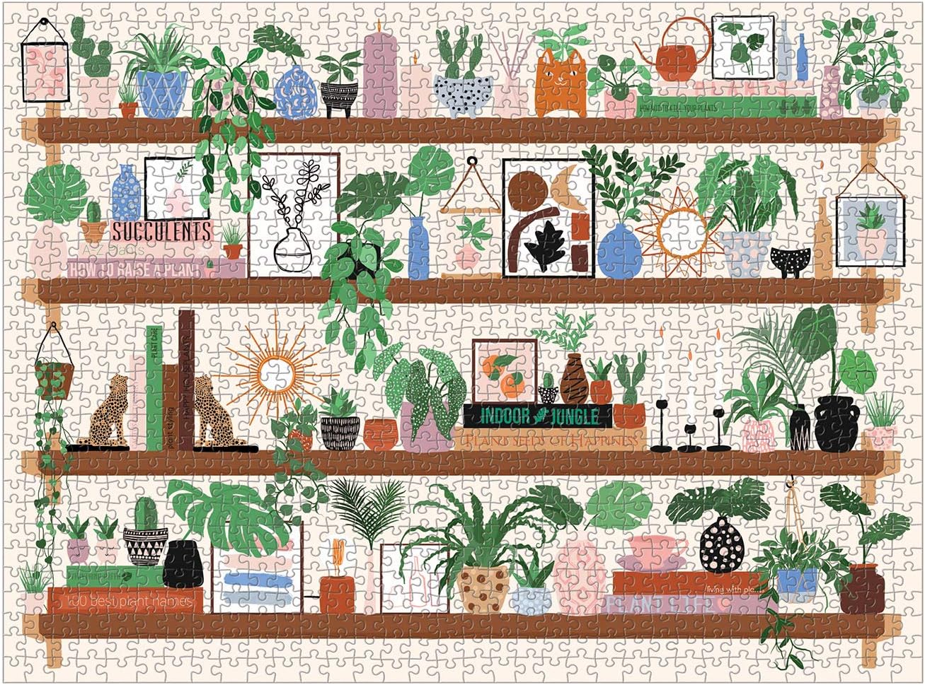 Plant Shelfie 1000 Piece Jigsaw Puzzle - Galison 9780735366541_1