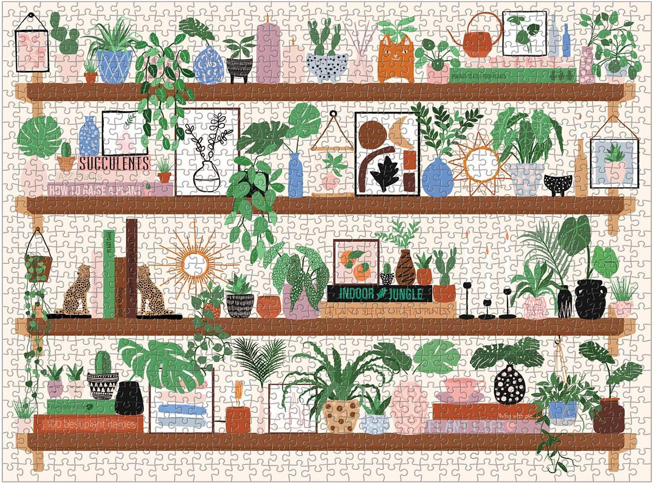 Plant Shelfie 1000 Piece Jigsaw Puzzle - Galison 9780735366541_1