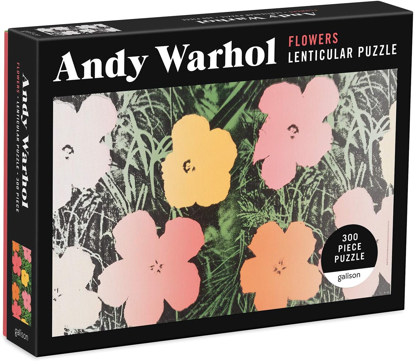 Andy Warhol Flowers 300 Piece Lenticular Puzzle - Warhol. Andy 9780735366909