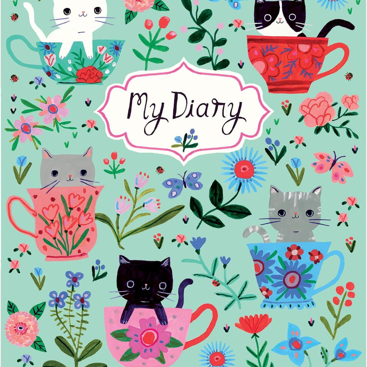 Teacup Kittens Locked Diary 9780735367883