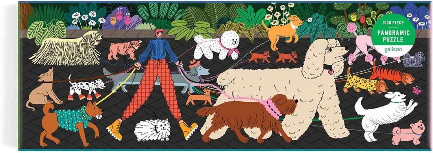 Dog Walk 1000 Piece Panoramic Jigsaw Puzzle by Chung. Hye Jin 9780735369528