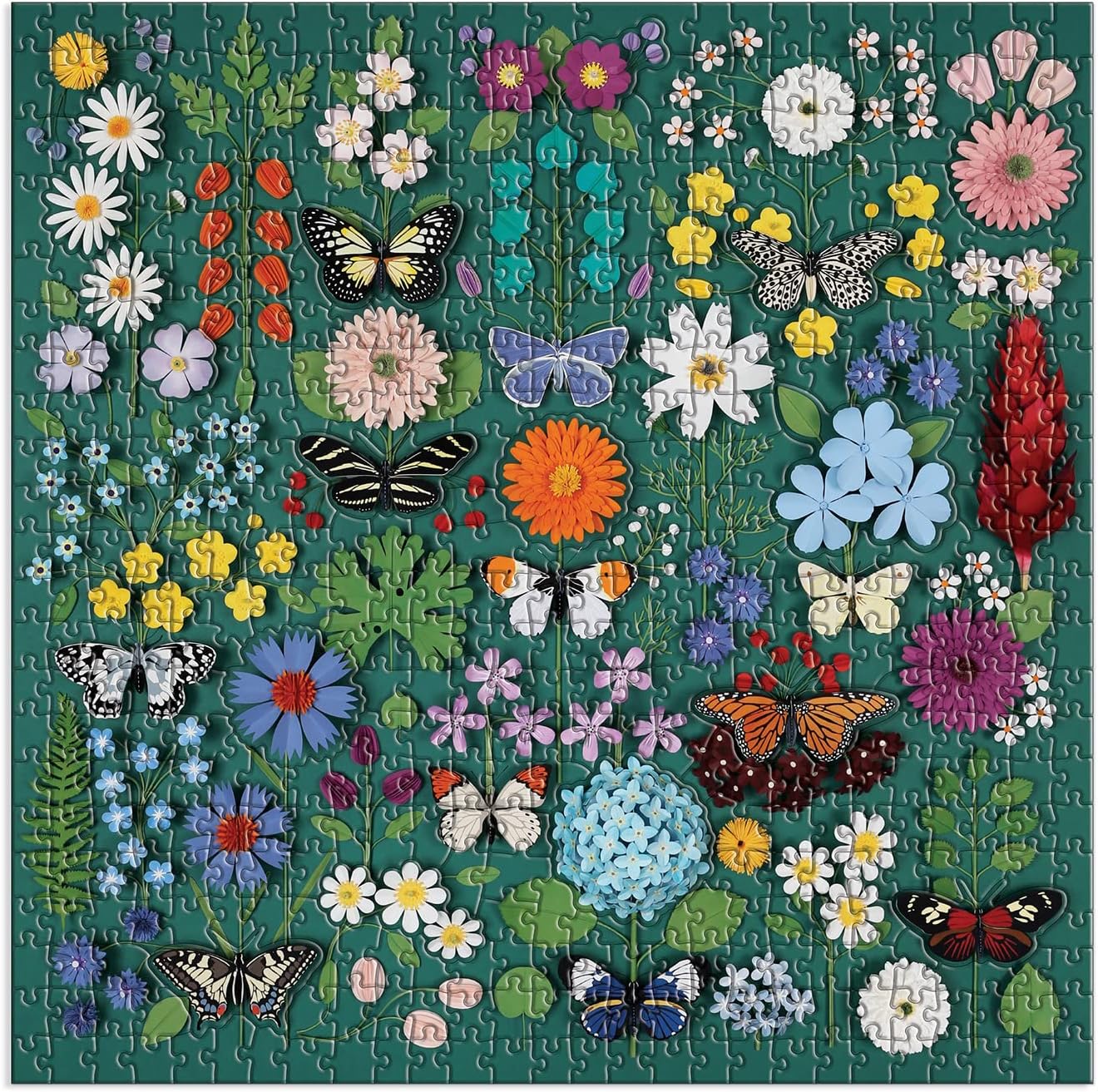Butterfly Botanica 500 Piece Jigsaw Puzzle With Shaped Pieces by Herrera. Diana 9780735369702_1