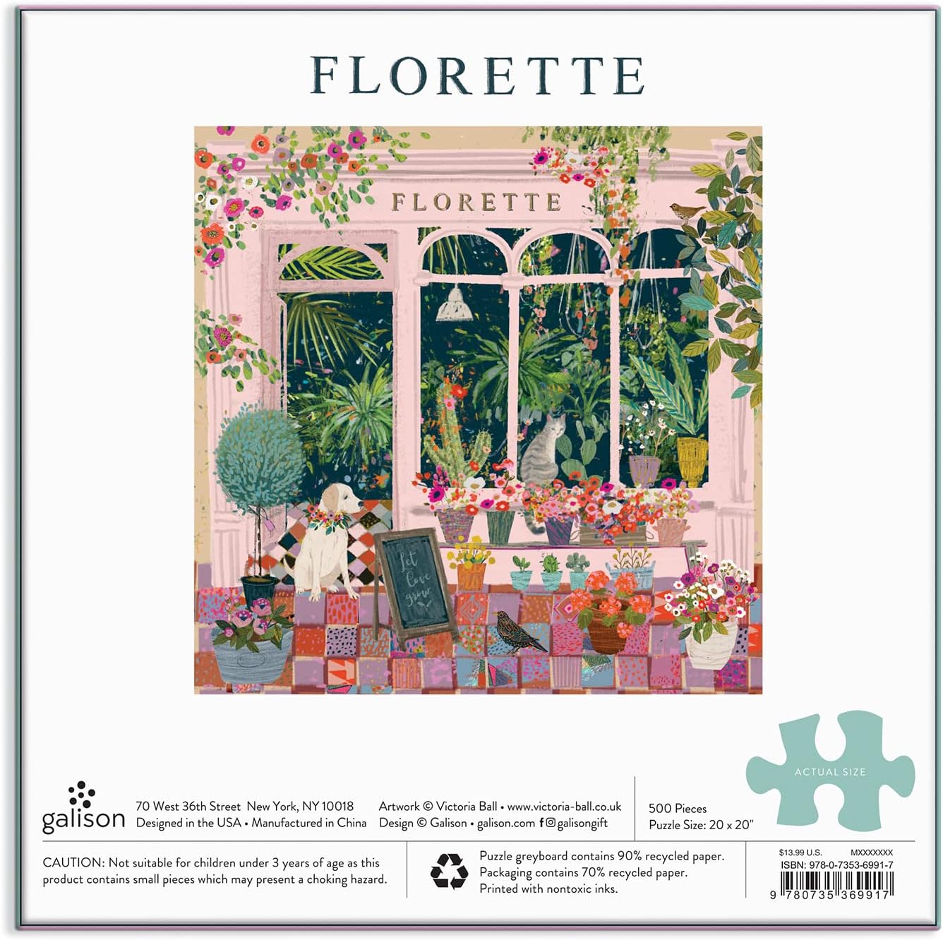 Florette 500 Piece Jigsaw Puzzle - Ball. Victoria 9780735369917_2