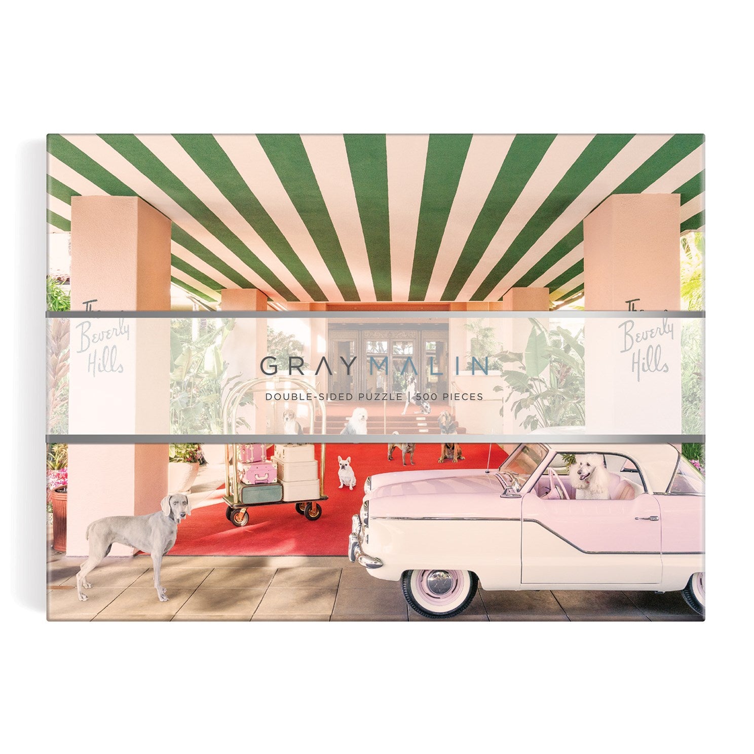 The Dogs At Beverly Hills Hotel 500 Piece Double-Sided Jigsaw Puzzle - Malin. G 20 9780735370876