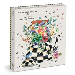 Blooming Kettle 750 Piece Shaped Jigsaw Puzzle - Mackensie-Childs 20 9780735371279