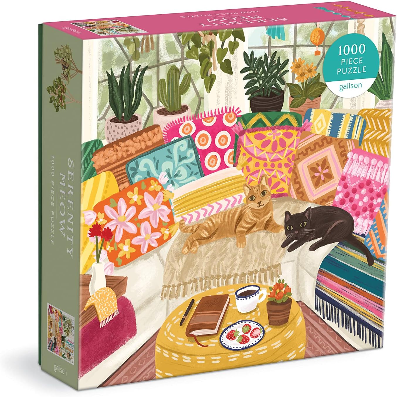 Serenity Meow 1000 Piece Jigsaw Puzzle by Gibbs. Olivia 9780735371460