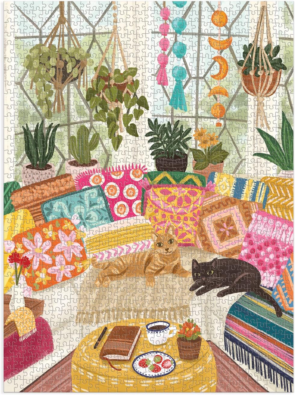 Serenity Meow 1000 Piece Jigsaw Puzzle by Gibbs. Olivia 9780735371460_1
