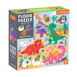 Dinosaur Park 25 Piece Floor Puzzle With Shaped Pieces - Mudpuppy 80 9780735372436