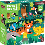 Rainforest 25 Piece Floor Puzzle With Shaped Pieces - Mudpuppy 80 9780735372450