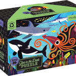 Ocean Predators 100 Piece Glow In The Dark Jigsaw Puzzle - Mudpuppy 80 9780735372559