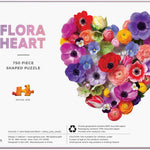 Flora Heart 750 Piece Shaped Jigsaw Puzzle by Ream. Julie Seabrook 9780735373358_2