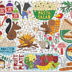 Picnic Party 1000 Piece Panoramic Jigsaw Puzzle - Mcnulty. Loo 9780735374843_1