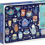 Tea Time 1000 Piece Jigsaw Puzzle With Shaped Pieces by De Carvahlo. Christine 9780735374935
