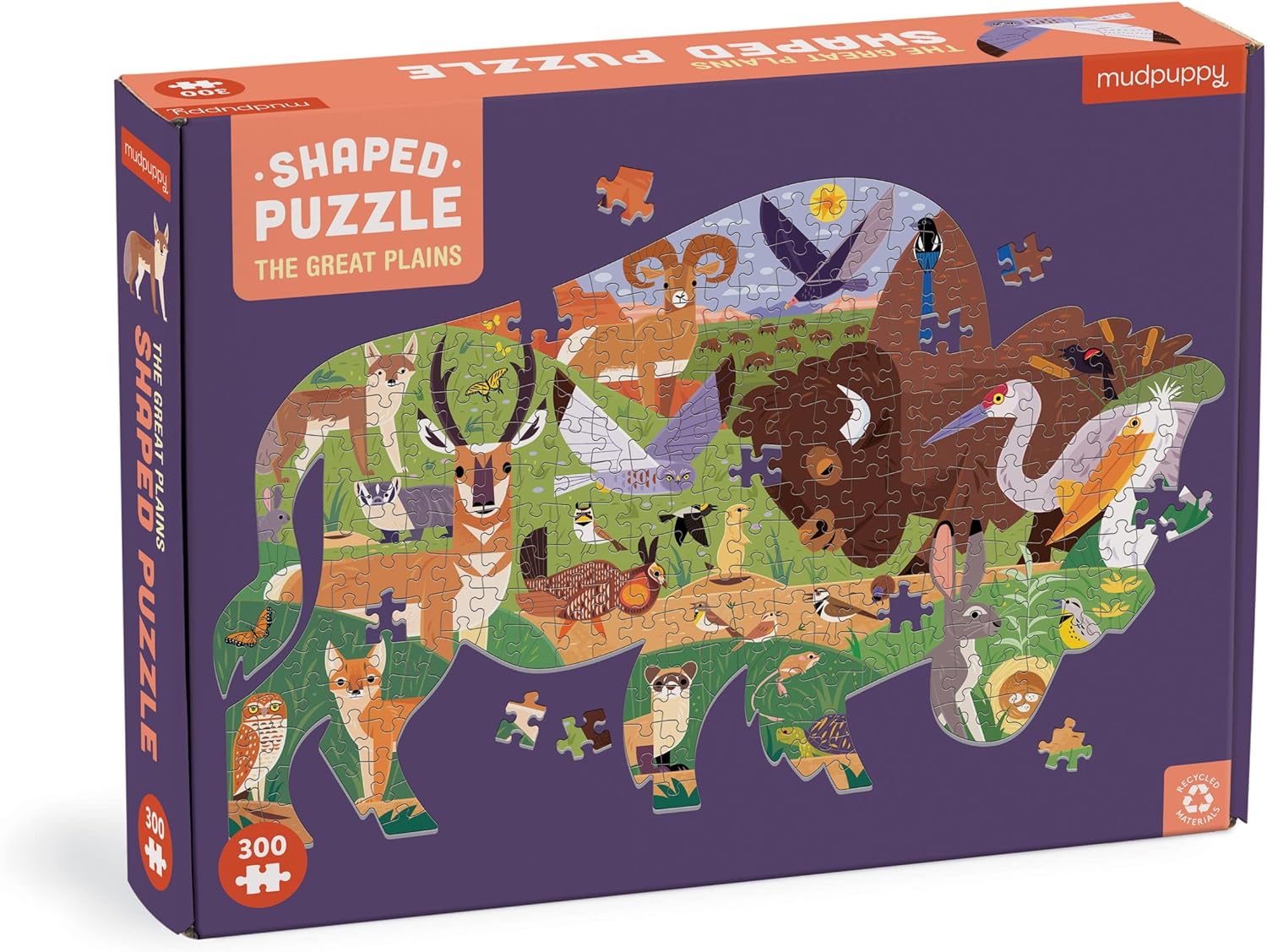 The Great Plains 300 Piece Shaped Jigsaw Puzzle - Vidal. Alexander 80 9780735375208