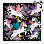 Unicorns Illuminated 300 Piece Glow In The Dark Jigsaw Puzzle by Jones. Rebecca 9780735375215_1