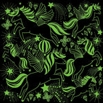 Unicorns Illuminated 300 Piece Glow In The Dark Jigsaw Puzzle by Jones. Rebecca 9780735375215_2
