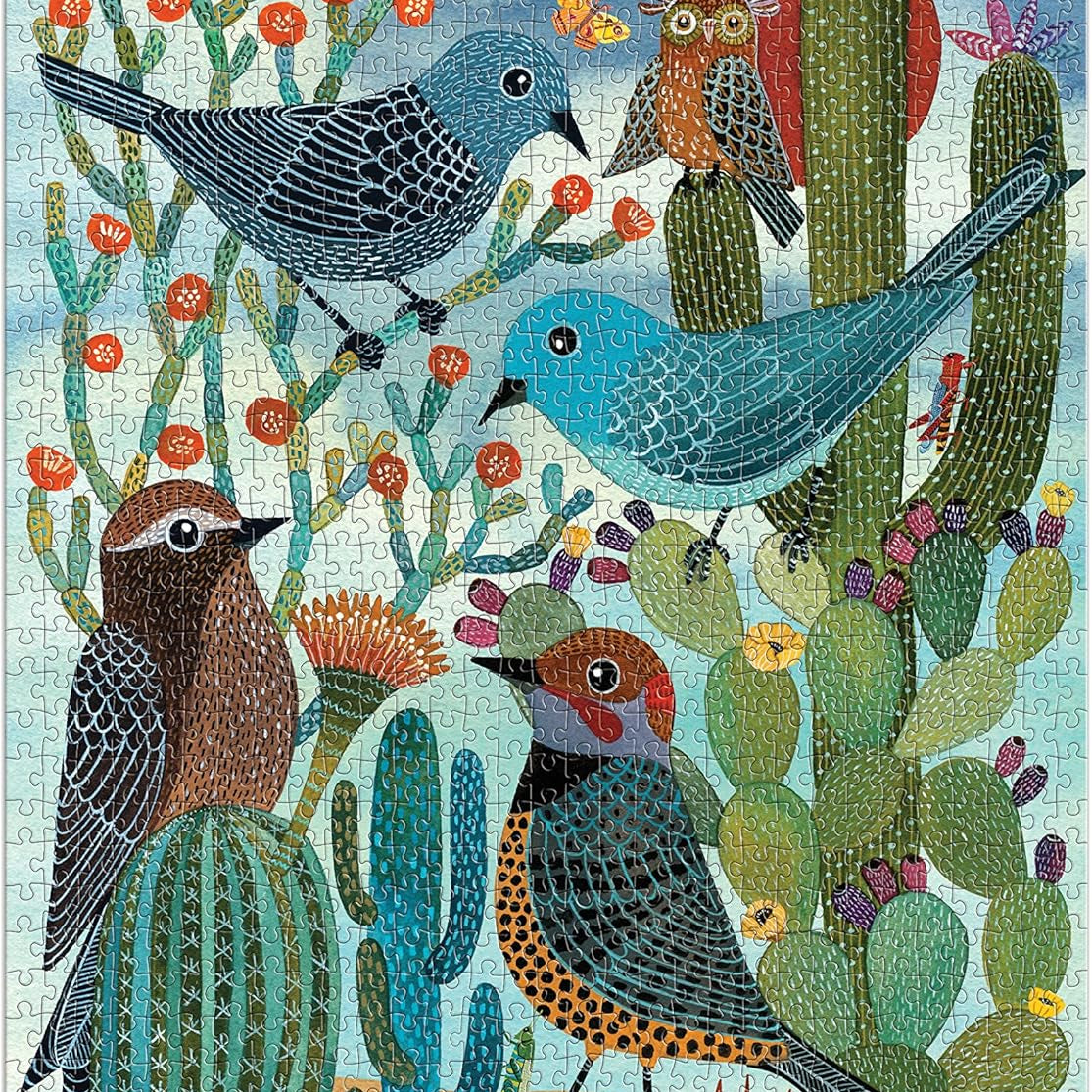 Desert Avian Friends 1000 Piece Jigsaw Puzzle - Zlatkis. Geninne 9780735375307_1