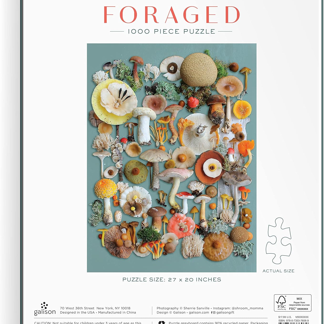 Foraged 1000 Piece Jigsaw Puzzle by Sanville. Sherrie 9780735376069_1