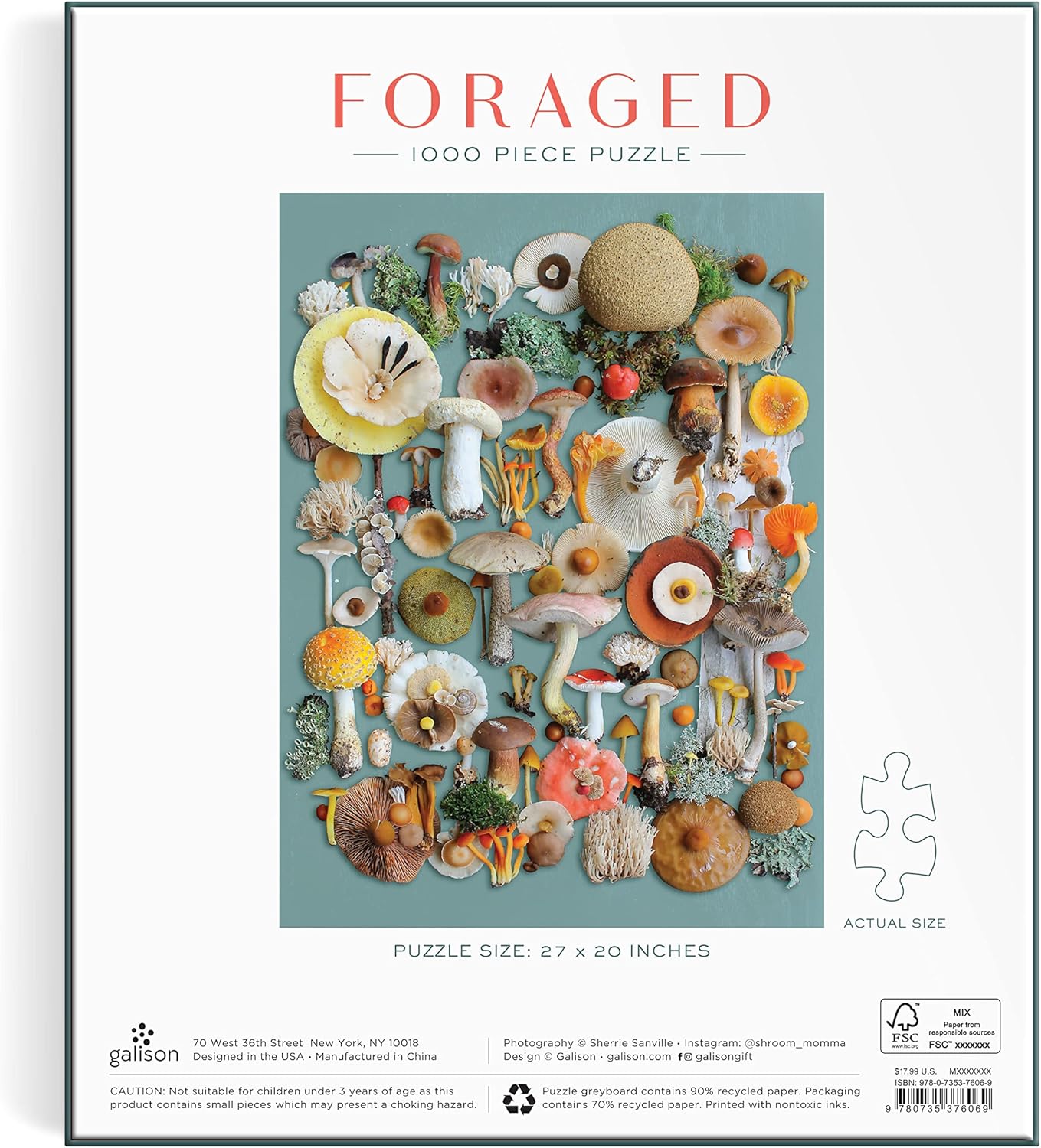 Foraged 1000 Piece Jigsaw Puzzle by Sanville. Sherrie 9780735376069_1