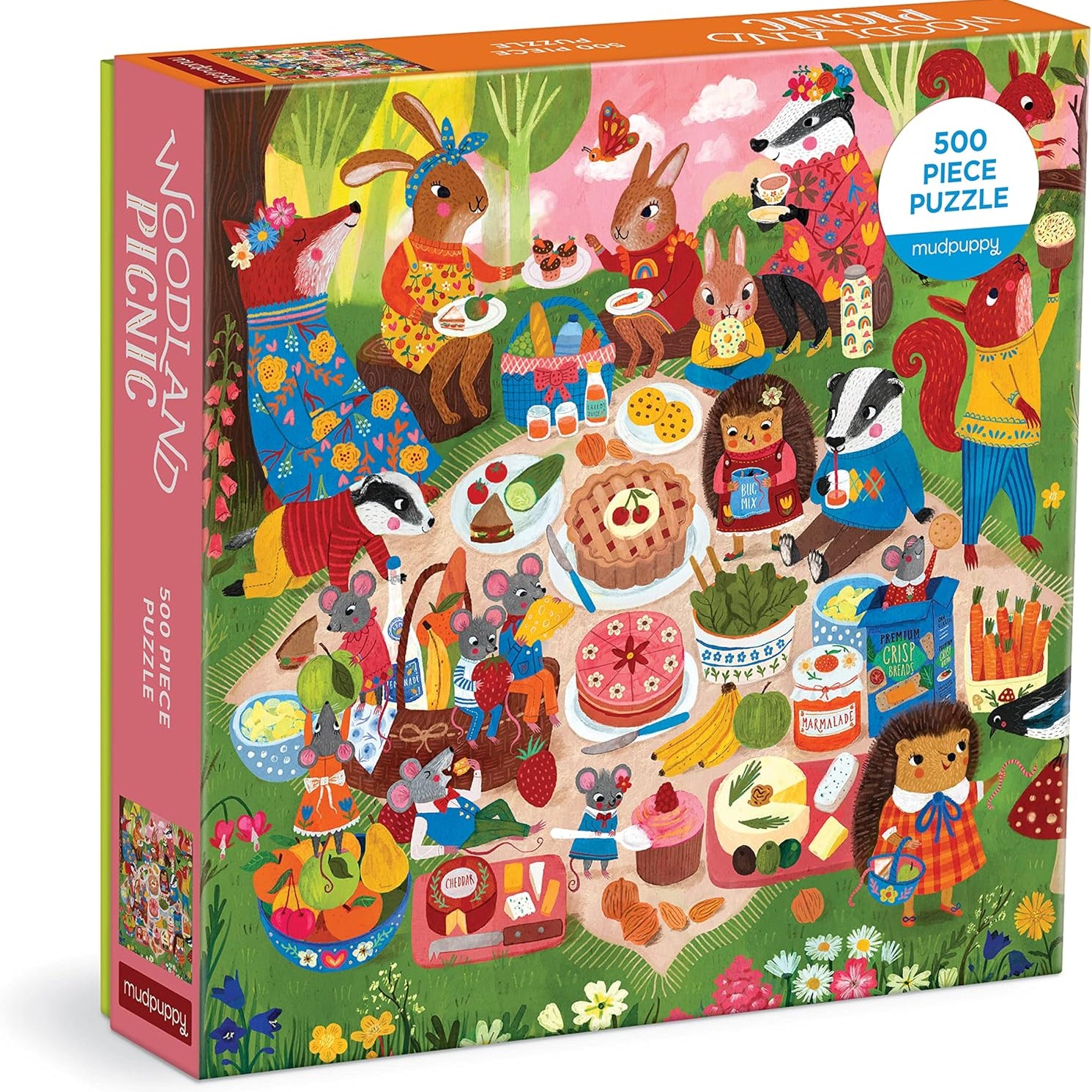 Woodland Picnic 500 Piece Family Jigsaw Puzzle by Miriam. Jenny 9780735376298