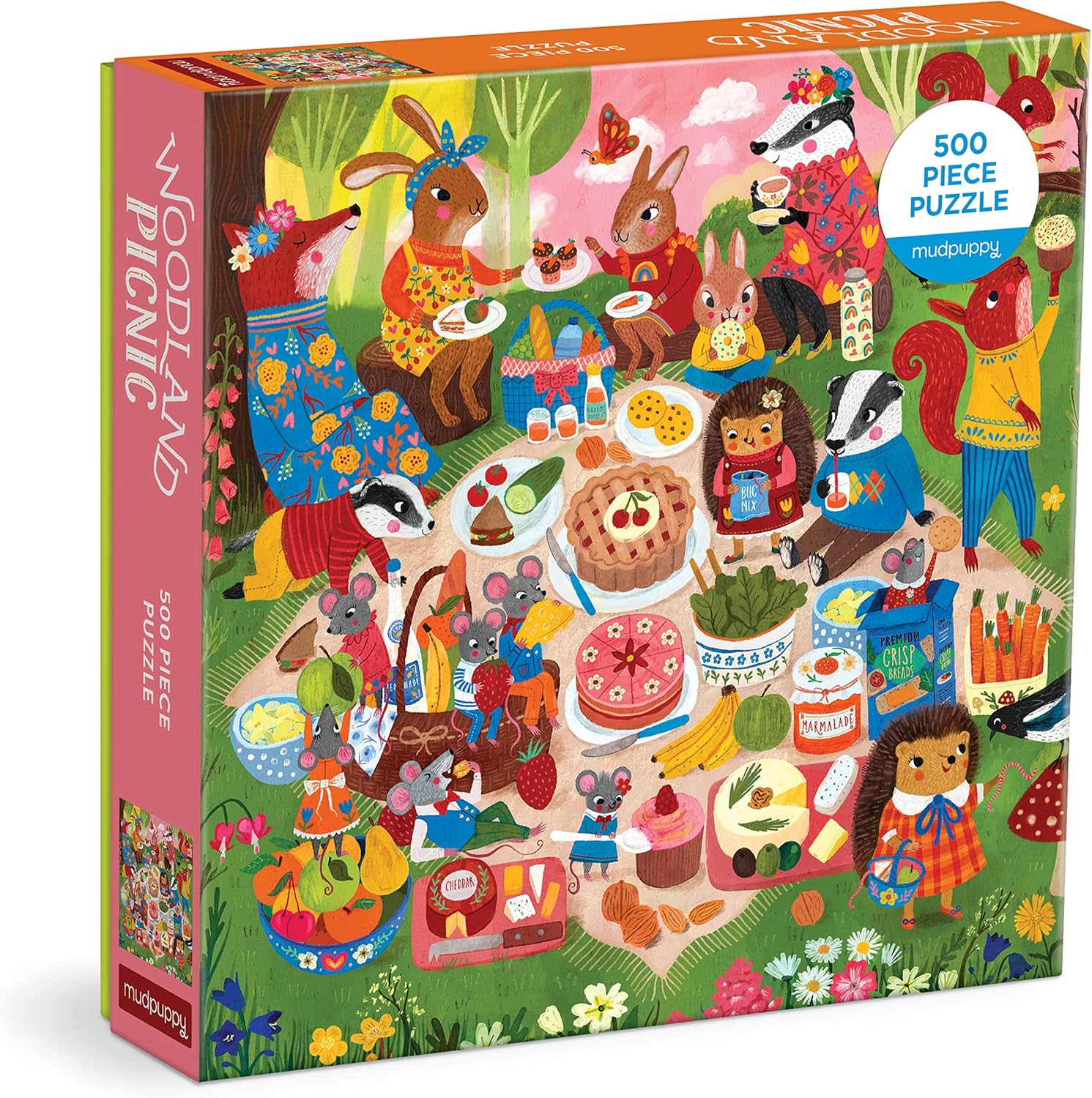 Woodland Picnic 500 Piece Family Jigsaw Puzzle by Miriam. Jenny 9780735376298