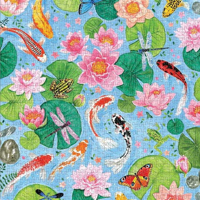 By The Koi Pond 1000 Piece Jigsaw Puzzle - Shaw. Catherine 9780735376489_1