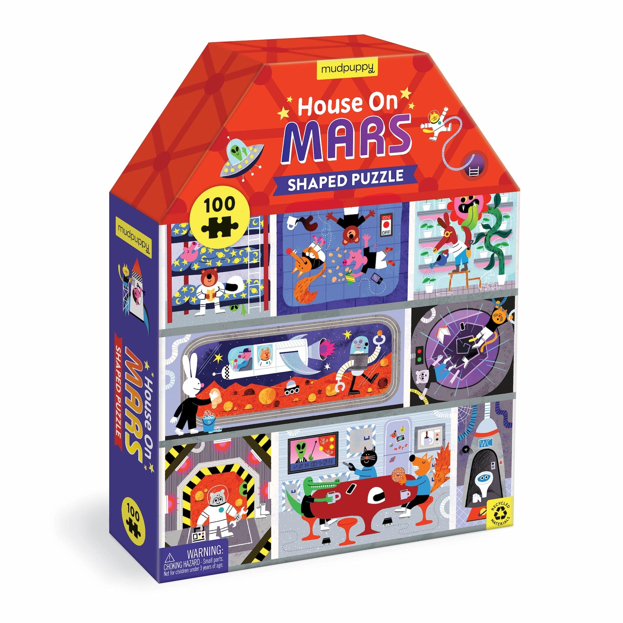 House On Mars 100 Piece House-Shaped Puzzle - Hodgson. Rob 80 9780735376823